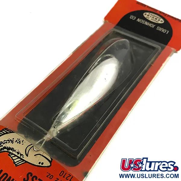   Weedless Johnson Silver Minnow, 1/2oz Silver fishing spoon #7679