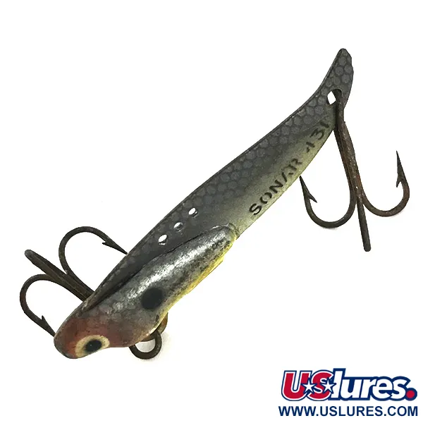 Vintage   Heddon Sonar 431, 1/4oz Gray fishing spoon #7699