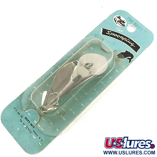   Buck Perry Spoonplug 250, 1/3oz Nickel fishing spoon #7700