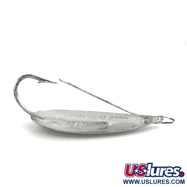 Vintage   Weedless Johnson Silver Minnow, 2/5oz Silver fishing spoon #7702