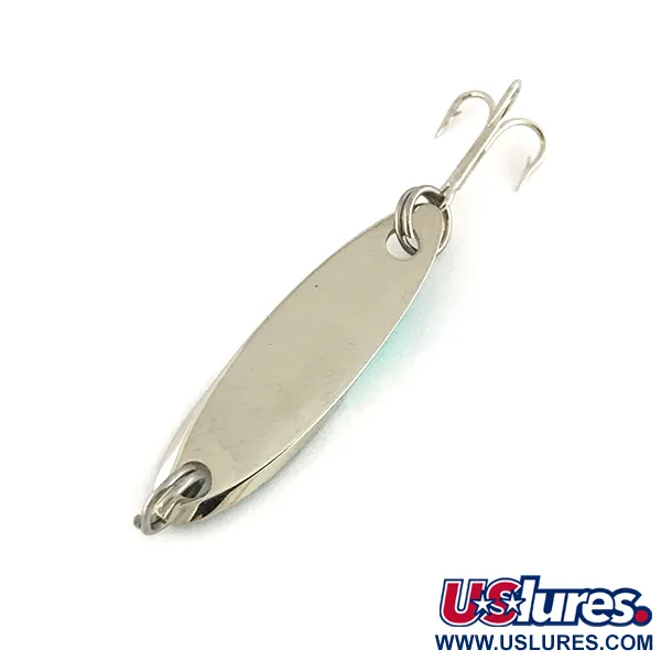 Vintage  Acme Kastmaster , 3/32oz Nickel / Green fishing spoon #7712