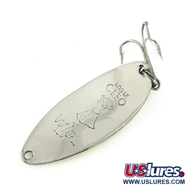 Vintage  Seneca Little Cleo (Hula Girl) UV, 1/2oz Yellow / Green fishing spoon #7725