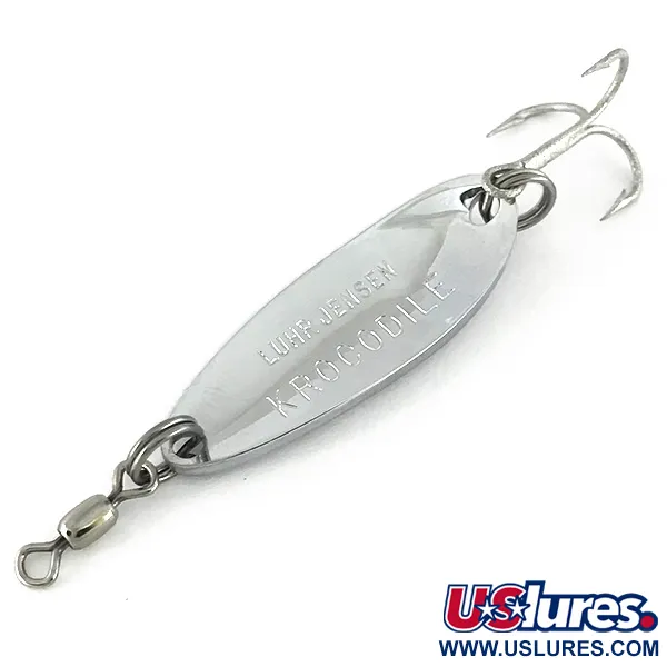  Luhr Jensen Krocodile, 1/3oz Hammered Nickel fishing spoon #7734