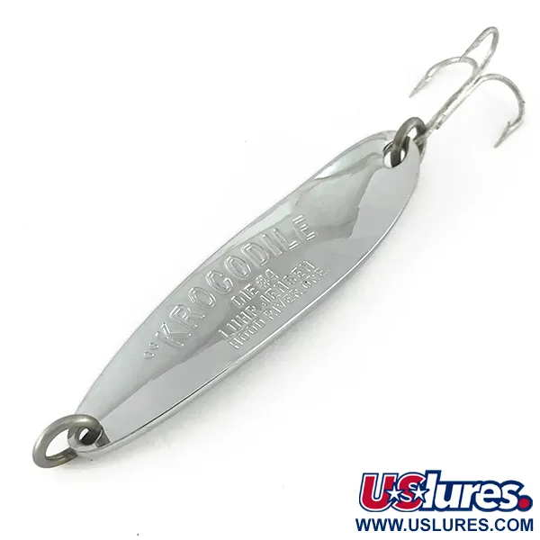  Luhr Jensen Krocodile Die #4, 2/3oz Nickel fishing spoon #7736