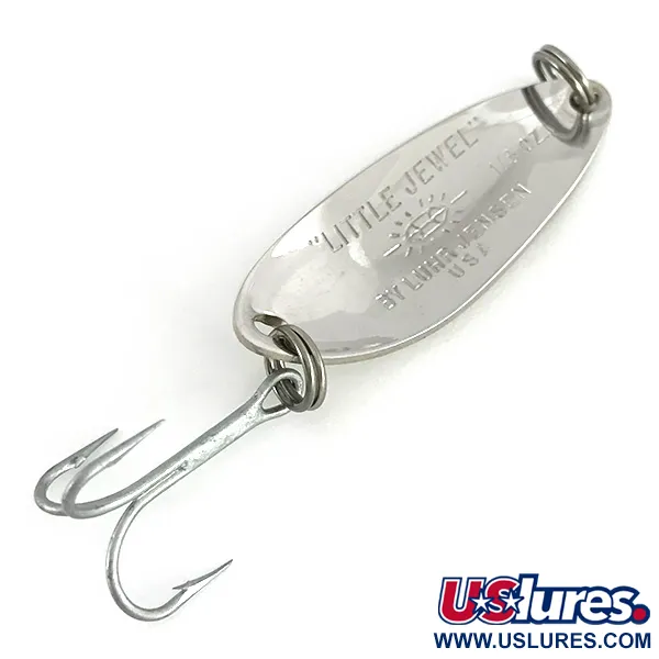 Vintage  Luhr Jensen Little Jewel, 1/3oz Nickel fishing spoon #7737