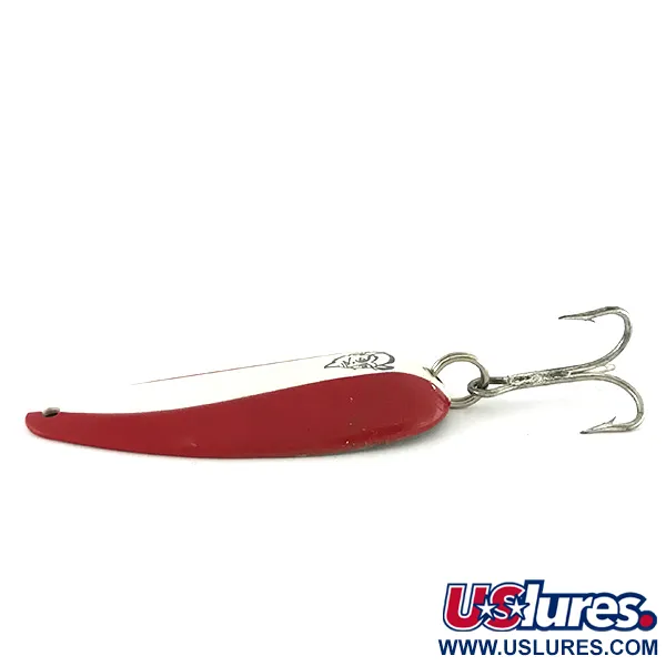 Vintage  Eppinger Dardevle Dardevlet , 3/4oz Red / White / Nickel fishing spoon #7738