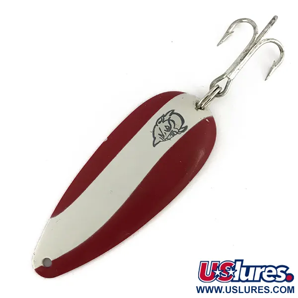 Vintage  Eppinger Dardevle Dardevlet , 3/4oz Red / White / Nickel fishing spoon #7738