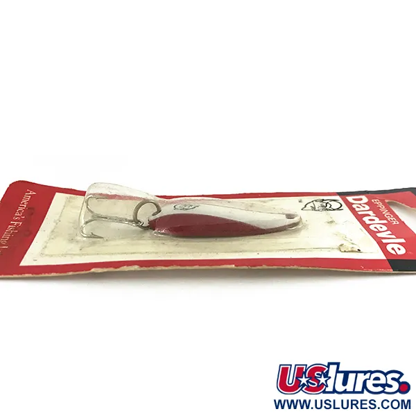  Eppinger Dardevle Spinnie, 1/3oz Red / White fishing spoon #7747