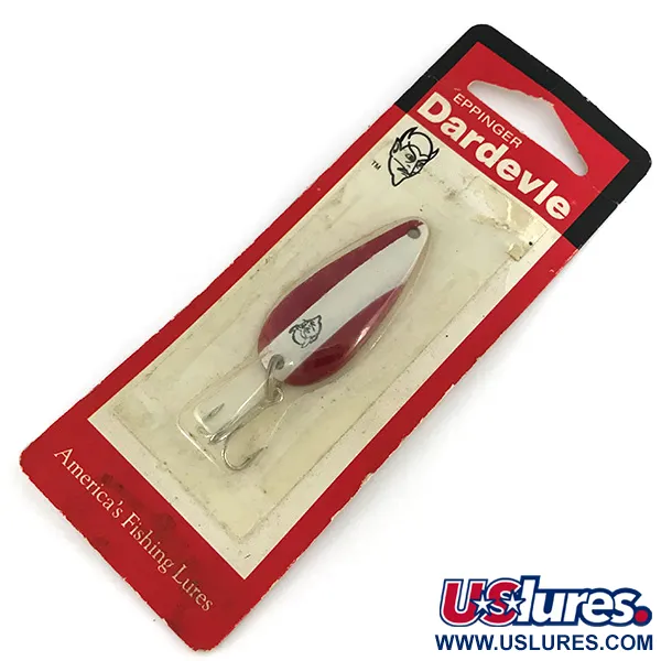 Eppinger Dardevle Spinnie, 1/3oz Red / White fishing spoon #7747