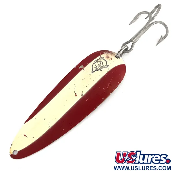 Vintage  Eppinger Dardevle, 1oz Red / White / Nickel fishing spoon #7754