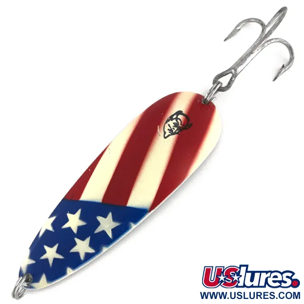 Vintage  Eppinger Dardevle, 1oz U.S. Flag fishing spoon #7755