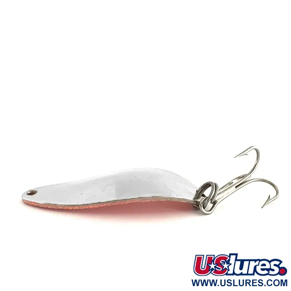 Vintage  Seneca Little Cleo (Hula Girl), 1/3oz Nickel / Orange fishing spoon #7758