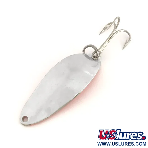 Vintage  Seneca Little Cleo (Hula Girl), 1/3oz Nickel / Orange fishing spoon #7758