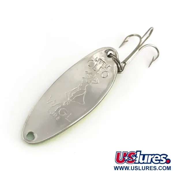  Seneca Little Cleo (Hula Girl) UV, 1/3oz Yellow / Green / Nickel fishing spoon #7759