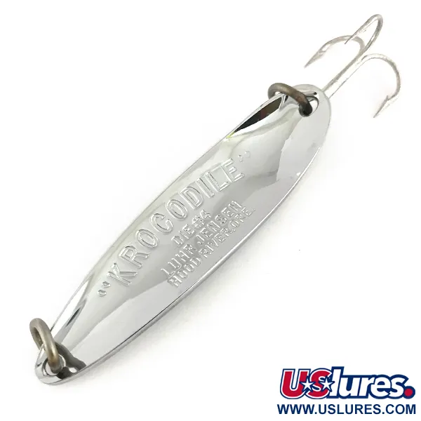  Luhr Jensen Krocodile Die #4, 2/3oz Nickel fishing spoon #7763