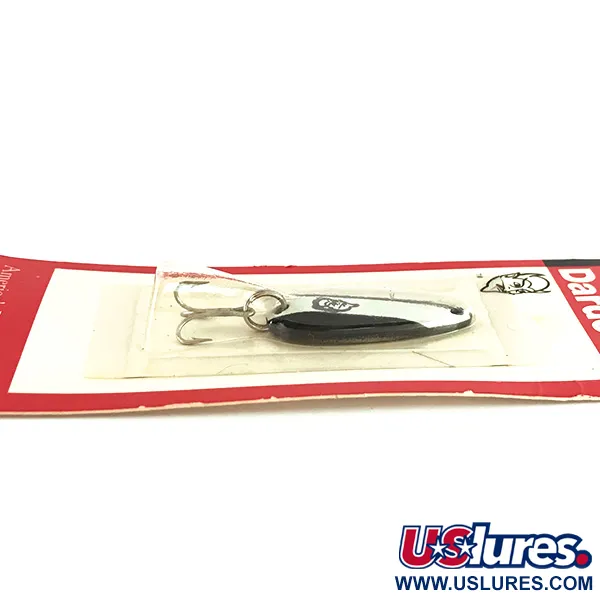  Eppinger Dardevle Midget, 3/16oz Black / White / Nickel fishing spoon #7773