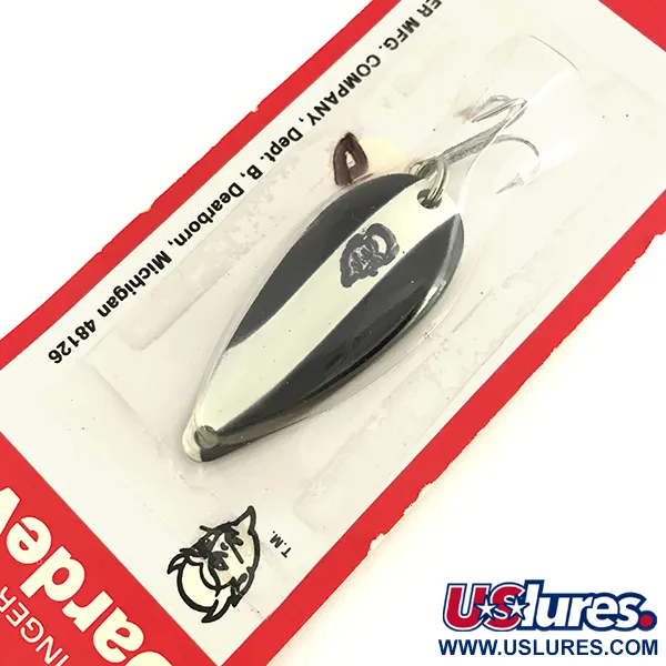  Eppinger Dardevle Spinnie, 1/3oz Black / White / Nickel fishing spoon #7775