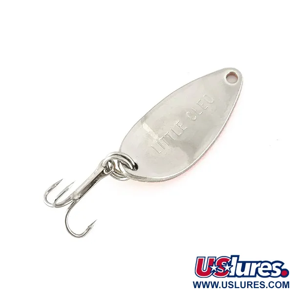 Vintage  Seneca Little Cleo UV, 3/16oz Yellow / Orange / Nickel fishing spoon #7782