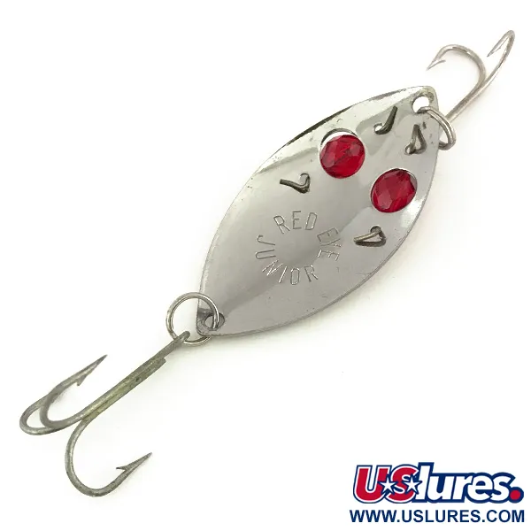 Vintage  Eppinger Red Eye junior, 1/2oz Nickel / Red Eyes fishing spoon #7805