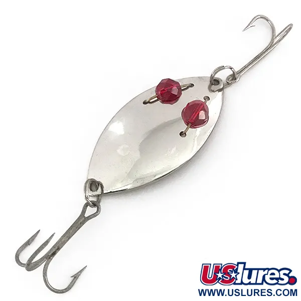 Vintage  Eppinger Red Eye junior, 1/2oz Nickel / Red Eyes fishing spoon #7805