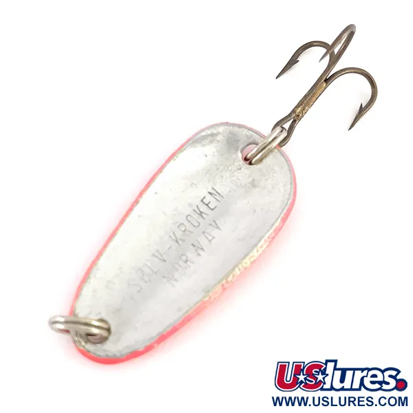 Vintage   Sølvkroken Special Classic UV, 1/4oz UV Glow in UV light, Fluorescent fishing spoon #7825