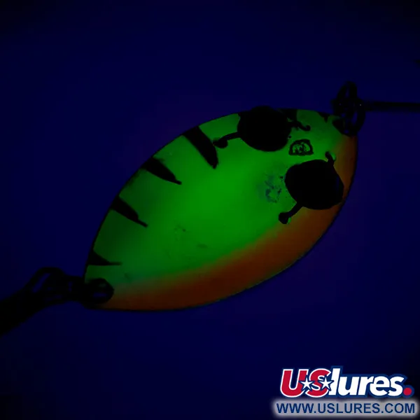 Vintage  Eppinger Red Eye junior UV, 1/2oz Fire Tiger / Gold fishing spoon #7834