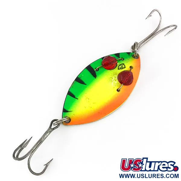 Vintage  Eppinger Red Eye junior UV, 1/2oz Fire Tiger / Gold fishing spoon #7834