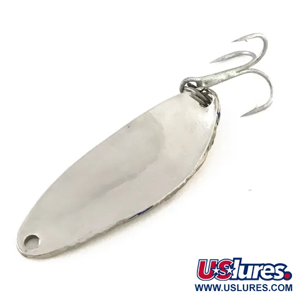 Vintage   Acme Little Cleo, 1/4oz Hammered Nickel fishing spoon #7865