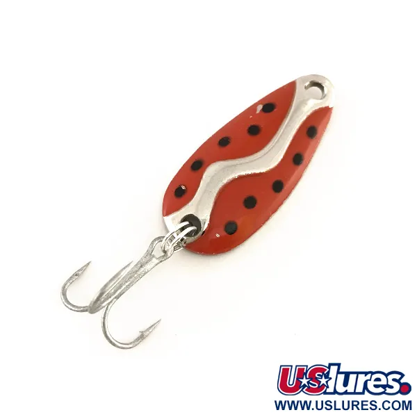 Vintage  Acme Kamlooper Junior​, 1/4oz Red / Black / Nickel fishing spoon #7871