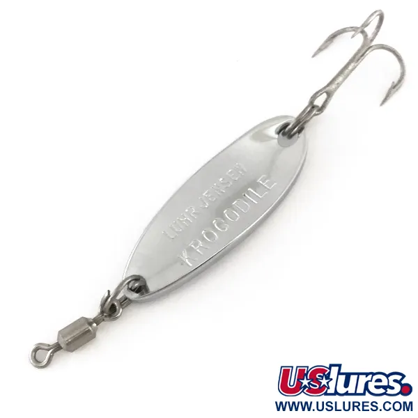  Luhr Jensen Krocodile, 1/4oz Nickel fishing spoon #7872