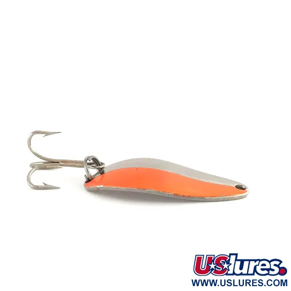 Vintage  Seneca Little Cleo, 1/4oz Nickel / Orange fishing spoon #7874