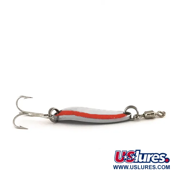 Luhr Jensen Krocodile, 1/4oz Nickel / Red fishing spoon #7878