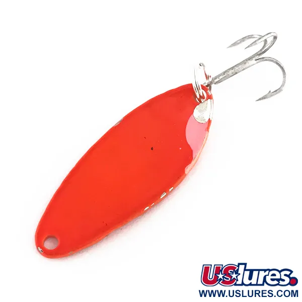 Vintage   Acme Little Cleo, 1/4oz Orange fishing spoon #7879