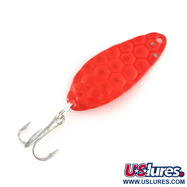 Vintage   Acme Little Cleo, 1/4oz Orange fishing spoon #7879