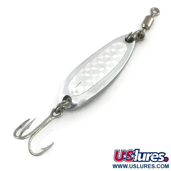  Luhr Jensen Krocodile, 1/4oz Nickel / Hologram fishing spoon #7880