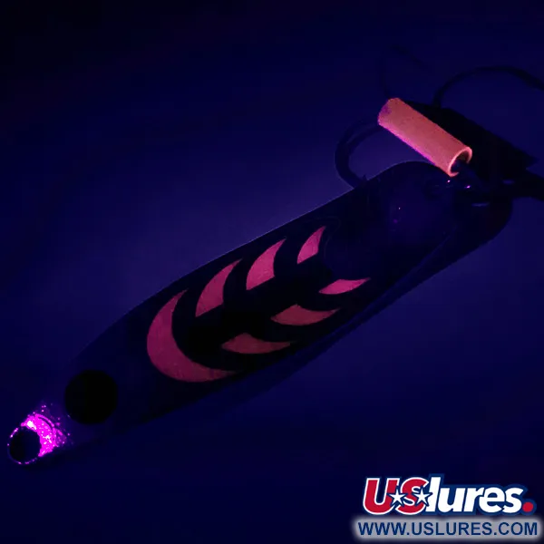 Vintage   Mepps Syclops 2, 3/5oz Silver / Pink fishing spoon #7897