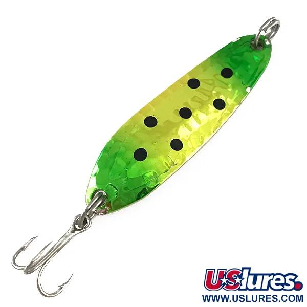 Vintage   Renegade, 1/3oz Silver / Yellow / Green fishing spoon #7898