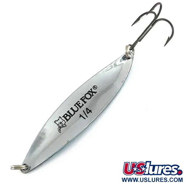Vintage  Blue Fox BLUE FOX Matrixx Spoon, 1/4oz Blue / Nickel fishing spoon #7901