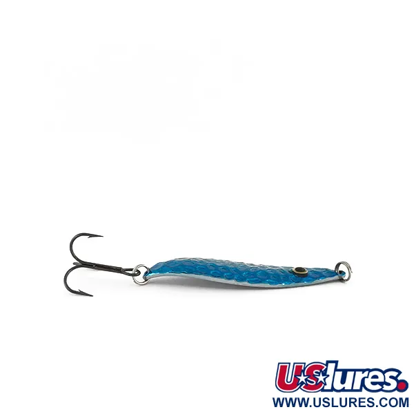 Vintage  Blue Fox BLUE FOX Matrixx Spoon, 1/4oz Blue / Nickel fishing spoon #7901