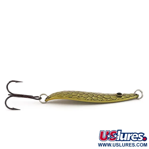 Vintage  Blue Fox BLUE FOX Matrixx Spoon, 1/4oz Gold fishing spoon #7902