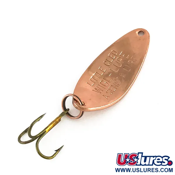 Vintage  Seneca Little Cleo, 1/4oz Copper fishing spoon #7927