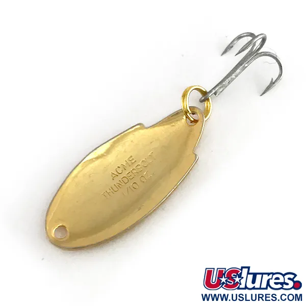 Vintage   Acme Thunderbolt, 1/8oz Gold fishing spoon #7939