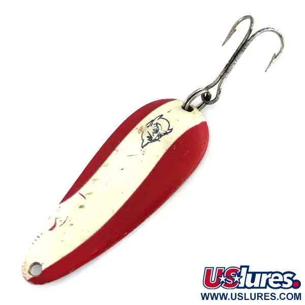 Vintage  Eppinger Dardevle Imp, 2/5oz Red / White / Nickel fishing spoon #7998