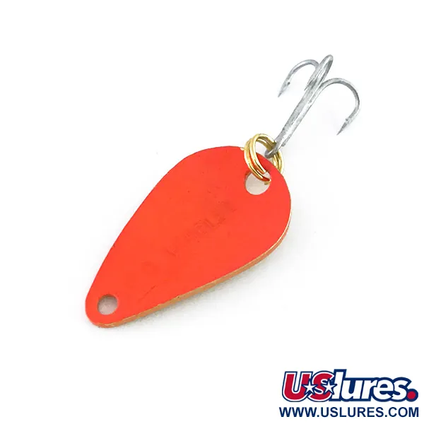 Vintage  Acme K.O. Wobbler, 1/8oz Gold / Orange fishing spoon #8006