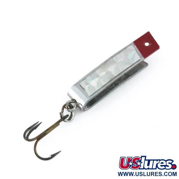 Vintage   Luhr Jensen Super-Duper 501, 3/32oz Nickel fishing spoon #8018