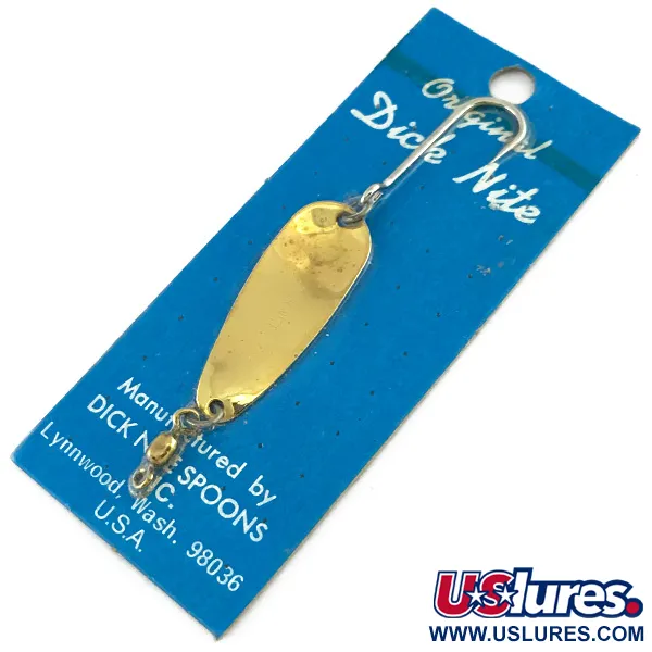  Dick Nite Spoons Dick Nite #2, 1/16oz Gold fishing spoon #8020