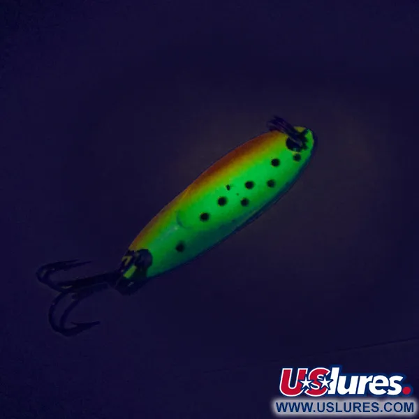 Vintage  Acme Kastmaster UV, 1/8oz Fire Tiger fishing spoon #8043