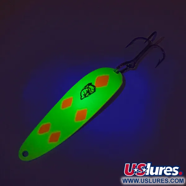  Eppinger Dardevle Cop-E-Cat 7400 UV, 1/2oz Yellow / Red / Nickel fishing spoon #8111