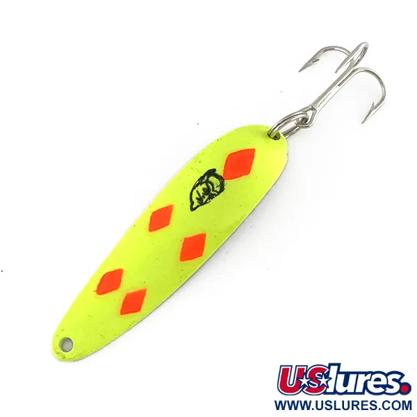  Eppinger Dardevle Cop-E-Cat 7400 UV, 1/2oz Yellow / Red / Nickel fishing spoon #8111