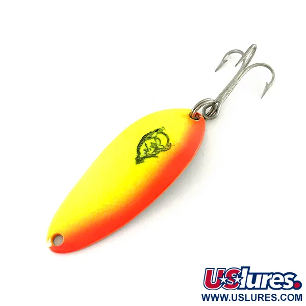  Eppinger Dardevle Devle Dog 5300, 1/3oz Yellow / Orange / Nickel fishing spoon #8114
